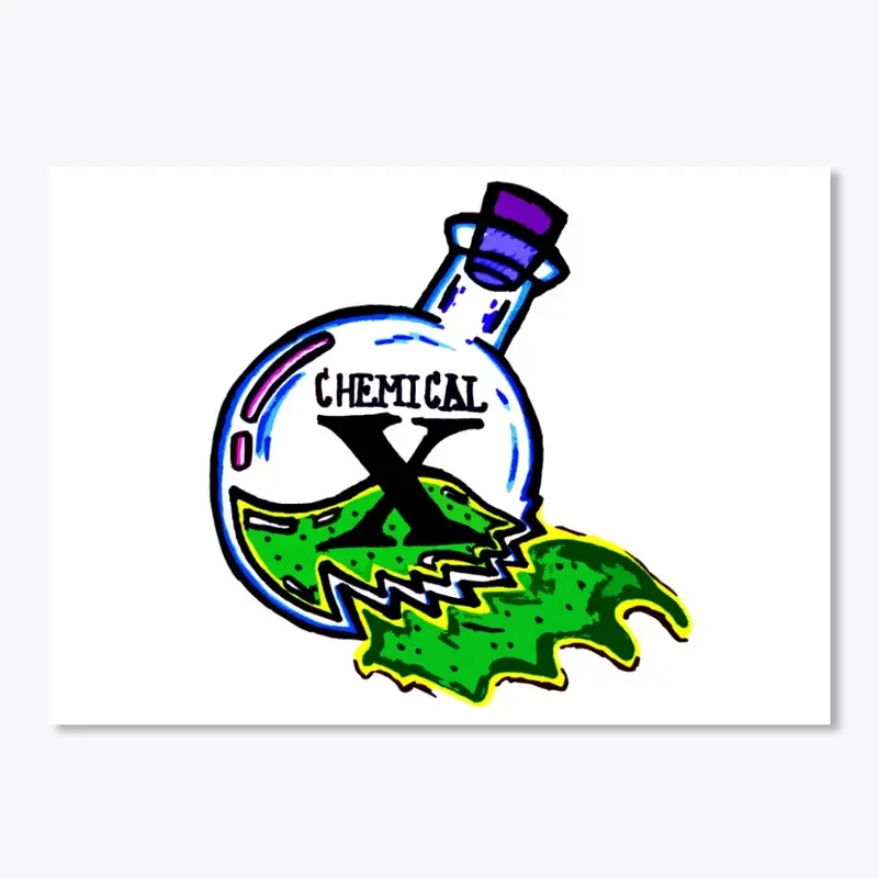 chemical-x beaker sticker 